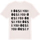 Vintage White t-shirt med Högsbyn ordlek t-shirt