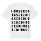 White t-shirt med Högsered ordlek t-shirt