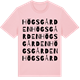 Pink Cotton t-shirt med Högsgården ordlek t-shirt
