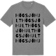 Mid Heather Gray t-shirt med Högsjöhult ordlek t-shirt