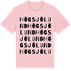 Pink Cotton t-shirt med Högsjölund ordlek t-shirt