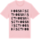 Pink Cotton t-shirt med Hogsnäset ordlek t-shirt