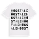 White t-shirt med Högstale ordlek t-shirt