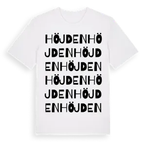 Höjden ordlek t-shirt – ekologisk bomull t-shirt från Pinshirt