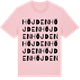 Pink Cotton t-shirt med Höjden ordlek t-shirt