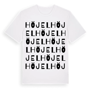 Höjel ordlek t-shirt – ekologisk bomull t-shirt från Pinshirt