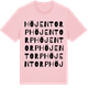 Pink Cotton t-shirt med Höjentorp ordlek t-shirt