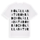White t-shirt med Hökälla naturområde ordlek t-shirt