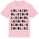 Pink Cotton t-shirt med Hökared ordlek t-shirt