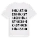 White t-shirt med Hökastaden ordlek t-shirt