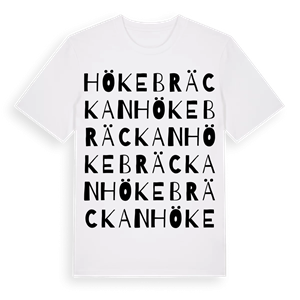 Hökebräckan ordlek t-shirt – ekologisk bomull t-shirt från Pinshirt