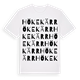 White t-shirt med Hökekärr ordlek t-shirt