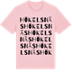 Pink Cotton t-shirt med Hökelsnäs ordlek t-shirt