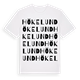 White t-shirt med Hökelund ordlek t-shirt