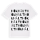 Hökhålt ordlek t-shirt