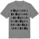 Mid Heather Gray t-shirt med Hökhammar ordlek t-shirt