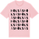 Pink Cotton t-shirt med Höksås ordlek t-shirt