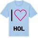 Blue Soul t-shirt med Jag älskar Hol t-shirt stort tryck