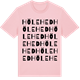 Pink Cotton t-shirt med Hölehed ordlek t-shirt