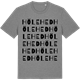 Mid Heather Gray t-shirt med Hölehed ordlek t-shirt