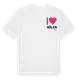 White t-shirt med Jag älskar Hölen t-shirt litet tryck