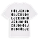 White t-shirt med Höljerud ordlek t-shirt