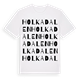 Holkadalen ordlek t-shirt