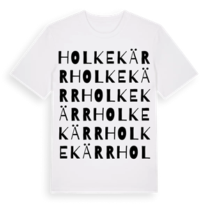 Holkekärr ordlek t-shirt – ekologisk bomull t-shirt från Pinshirt