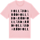 Pink Cotton t-shirt med Holländaröd ordlek t-shirt