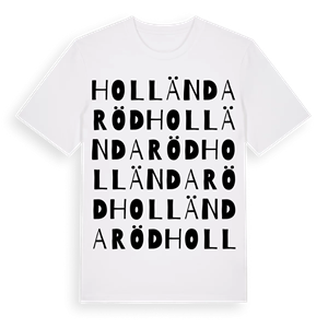 Holländaröd ordlek t-shirt – ekologisk bomull t-shirt från Pinshirt