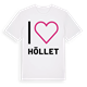 White t-shirt med Jag älskar Höllet t-shirt stort tryck