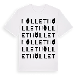Höllet ordlek t-shirt – ekologisk bomull t-shirt från Pinshirt