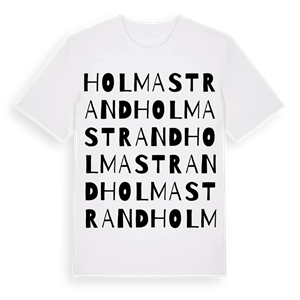 Holma strand ordlek t-shirt – ekologisk bomull t-shirt från Pinshirt