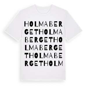 Holmaberget ordlek t-shirt – ekologisk bomull t-shirt från Pinshirt