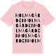 Pink Cotton t-shirt med Holmagården ordlek t-shirt