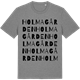 Mid Heather Gray t-shirt med Holmagården ordlek t-shirt