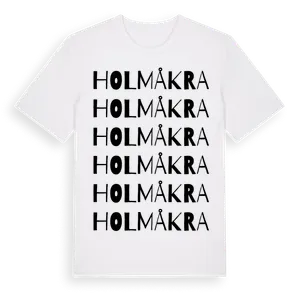 Holmåkra ordlek t-shirt – ekologisk bomull t-shirt från Pinshirt
