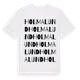 White t-shirt med Holmalund ordlek t-shirt