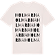 Vintage White t-shirt med Holmarna ordlek t-shirt