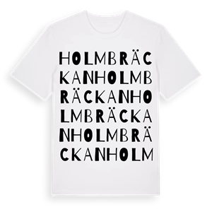 Holmbräckan ordlek t-shirt – ekologisk bomull t-shirt från Pinshirt