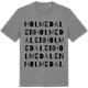 Mid Heather Gray t-shirt med Holmedalen ordlek t-shirt