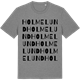 Mid Heather Gray t-shirt med Holmelund ordlek t-shirt
