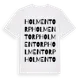White t-shirt med Holmentorp ordlek t-shirt