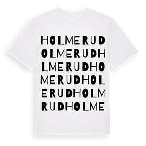 Holmerud ordlek t-shirt – ekologisk bomull t-shirt från Pinshirt