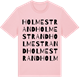 Pink Cotton t-shirt med Holmestrand ordlek t-shirt
