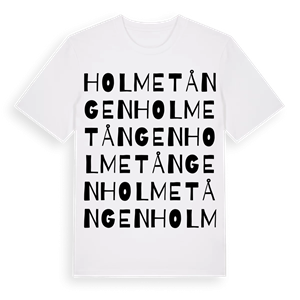 Holmetången ordlek t-shirt – ekologisk bomull t-shirt från Pinshirt