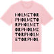 Pink Cotton t-shirt med Holmetorp ordlek t-shirt