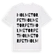 White t-shirt med Holmetorpet ordlek t-shirt