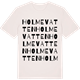 Vintage White t-shirt med Holmevatten ordlek t-shirt