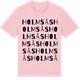 Pink Cotton t-shirt med Holmsås ordlek t-shirt